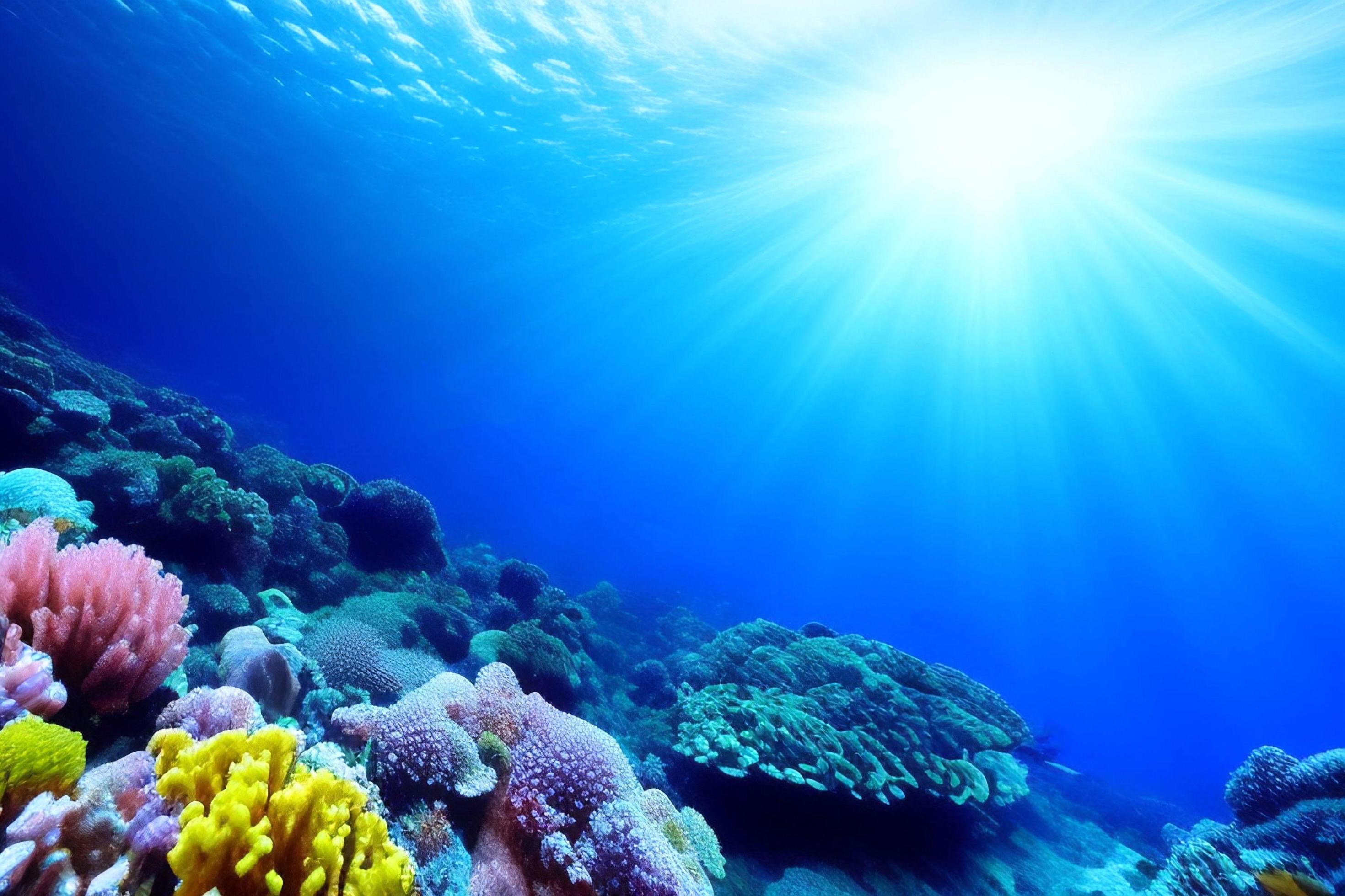 Aquatic underwater background